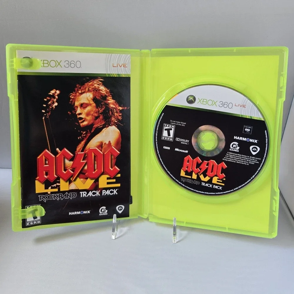 AC/DC Live: Rock Band Track Pack & Rock Band 2 Bundle - Xbox 360‎ - 2 Games CIB